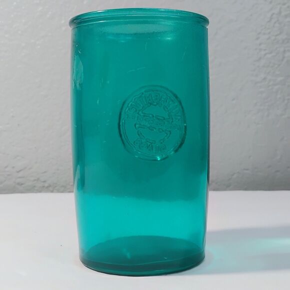 Vidrios San Miguel Spain Authentic Recycled Glass Tall Tumbler Aqua Set 2 - Picture 9 of 12